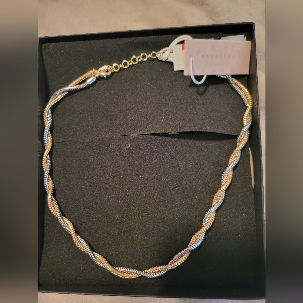 Serafina Gold and Silver Twist Necklace